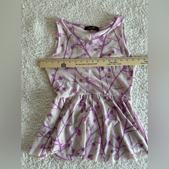 Sweet Pea White & Purple Sleeveless Top retro soft grunge Y2K women’s medium - Picture 9 of 10